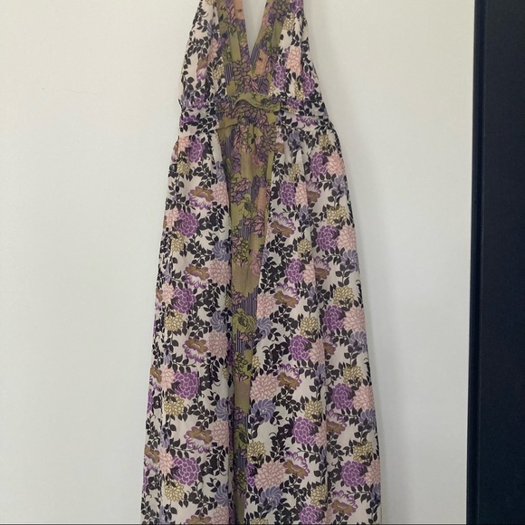 Moda International Dresses & Skirts - MODA INTERNATIONAL Y2K Silk Halter Maxi Dress XS